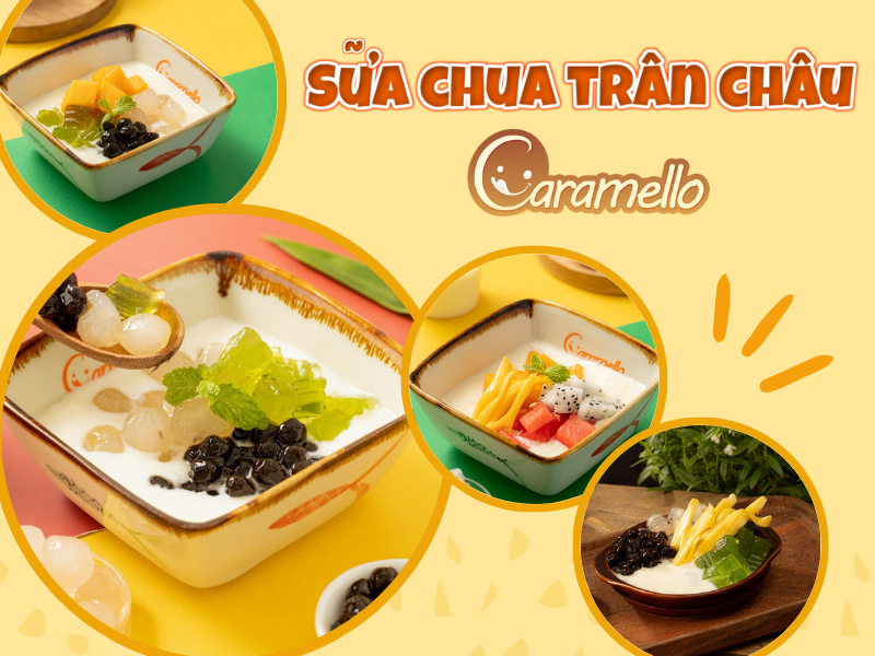 Sữa chua trân châu Caramello