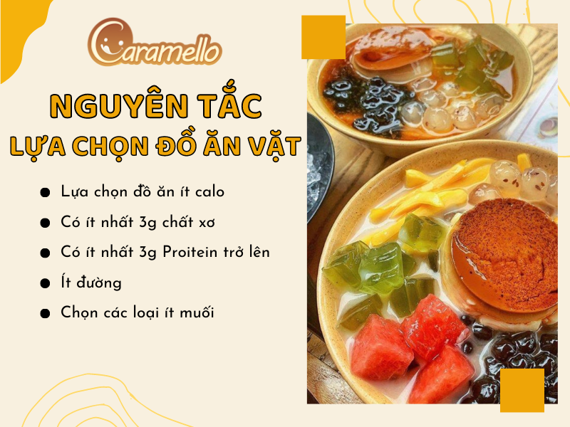 Nguyên tắc lựa chọn đồ ăn vặt 