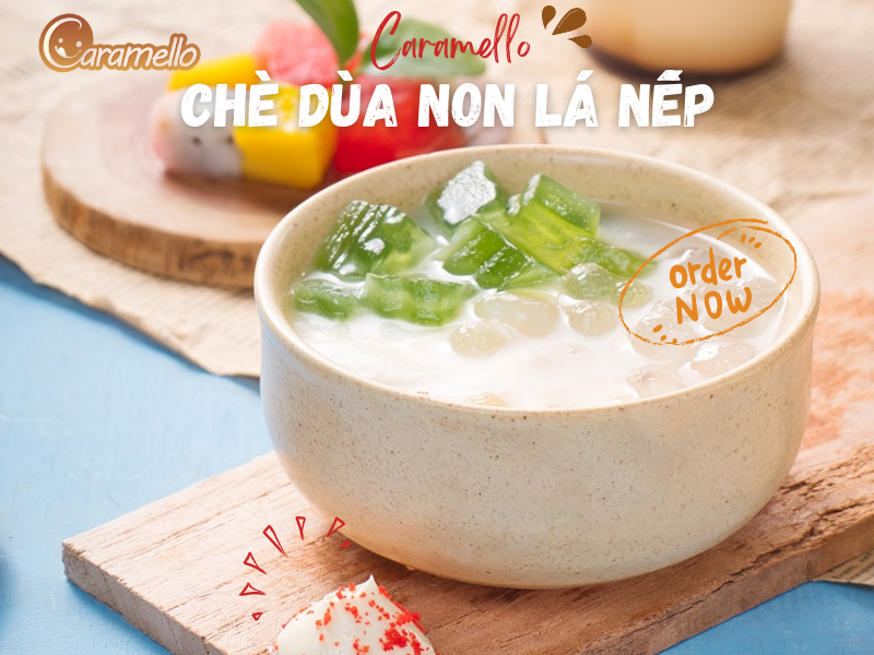 Chè dừa non lá nếp