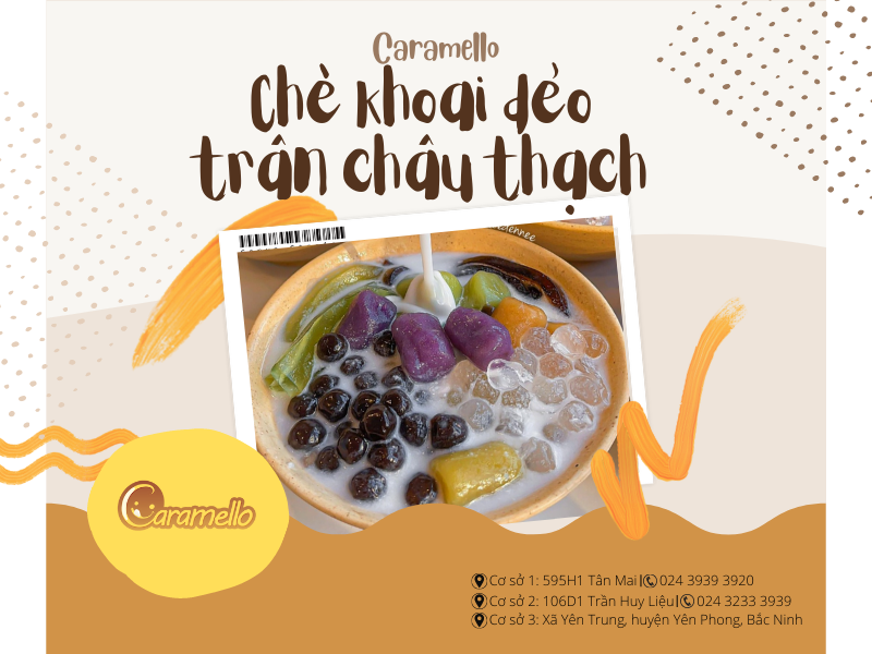 Chè khoai dẻo trân châu thạch