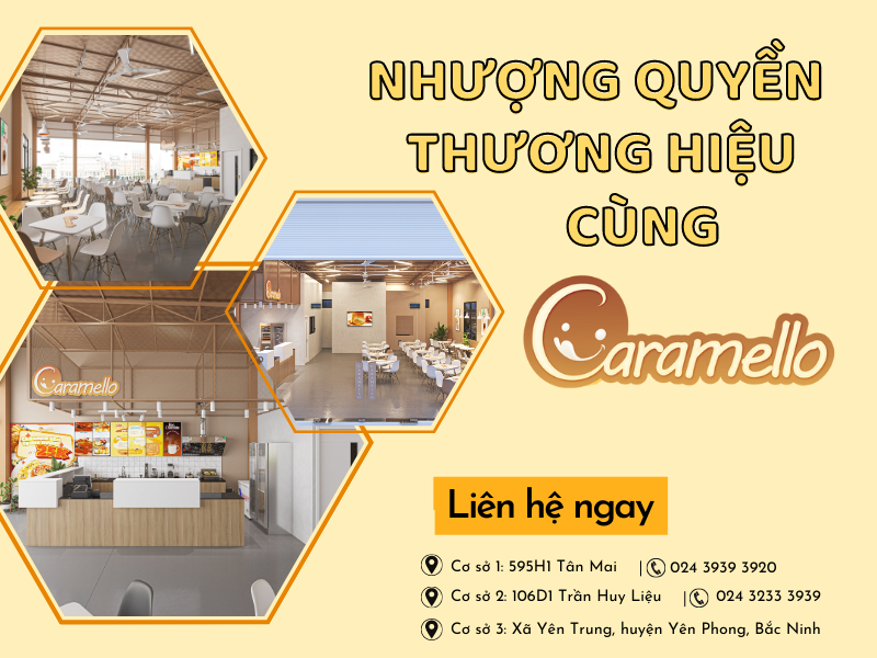 Nhượng quyền thương hiệu cùng Caramello