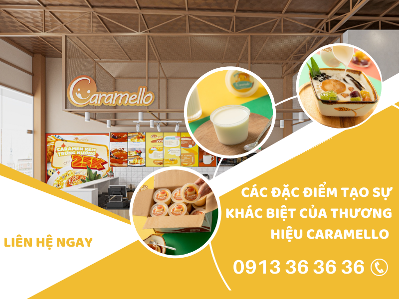 Các điểm khác biệt caramen tại Caramello